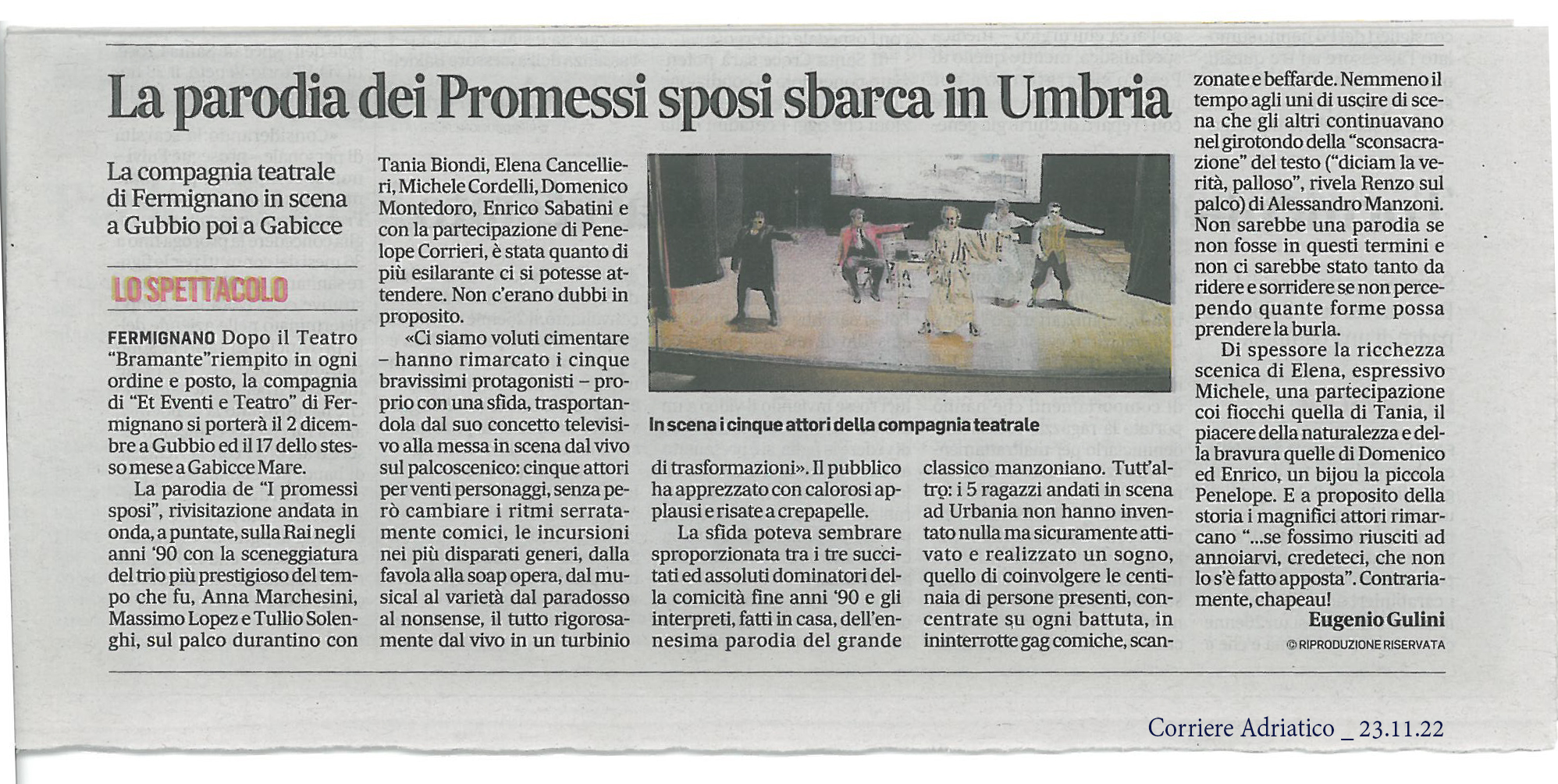 Corriere Adriatico 23.11.22